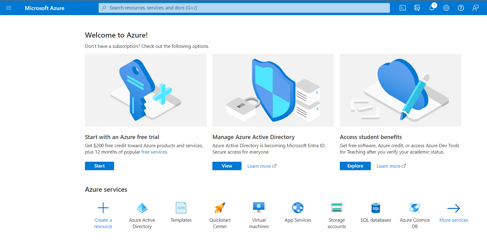 Azure portal