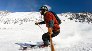 chris skiing