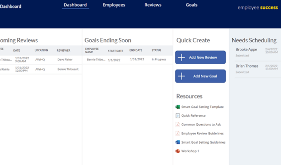 ac resize employee performance tracker