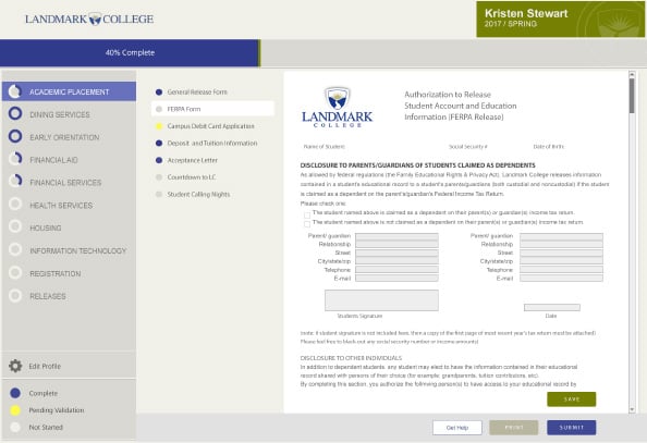 LandmarkCollege-student-portal