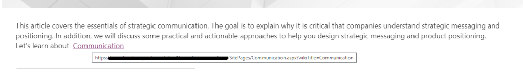 SharePoint hyperlink