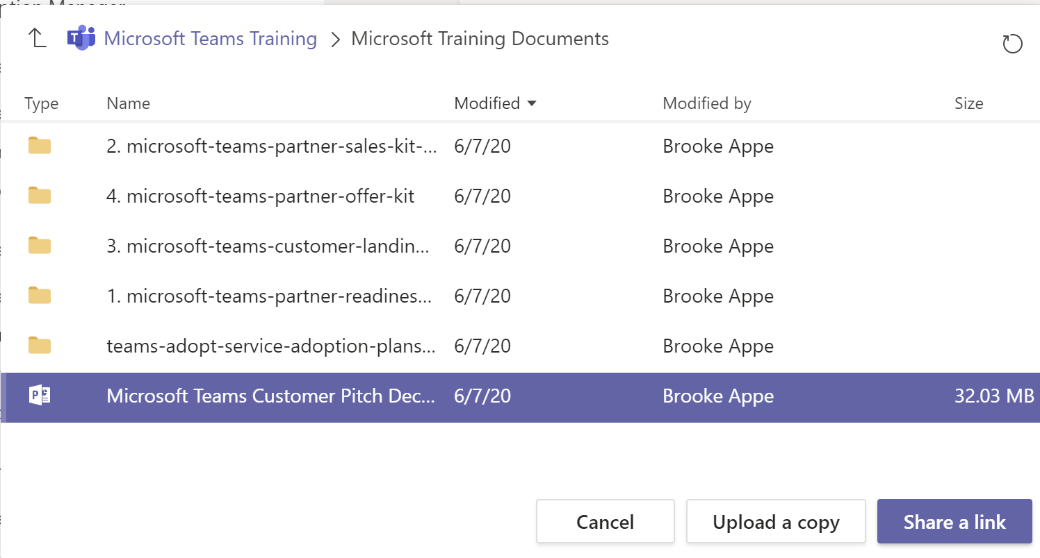 Post file to Teams
