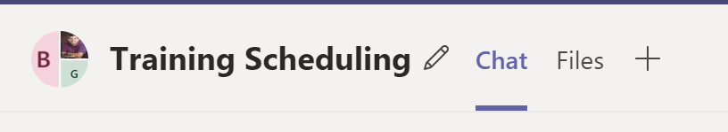 Renamed group chat Microsoft Teams