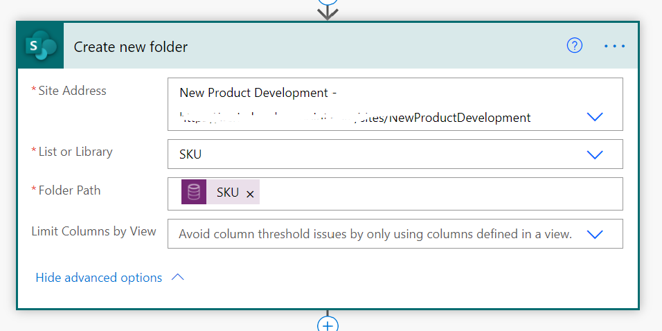 Create new folder
